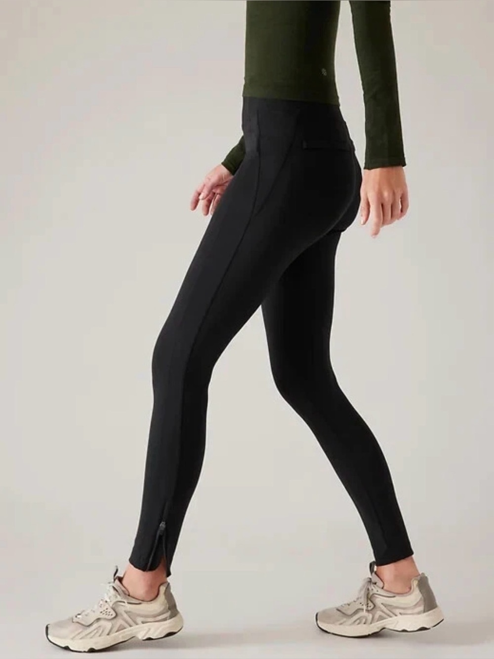 Athleta DELANCEY SKYLINE TIGHT NWT Black XL SCULPTEK BREATHABLE STRETCH